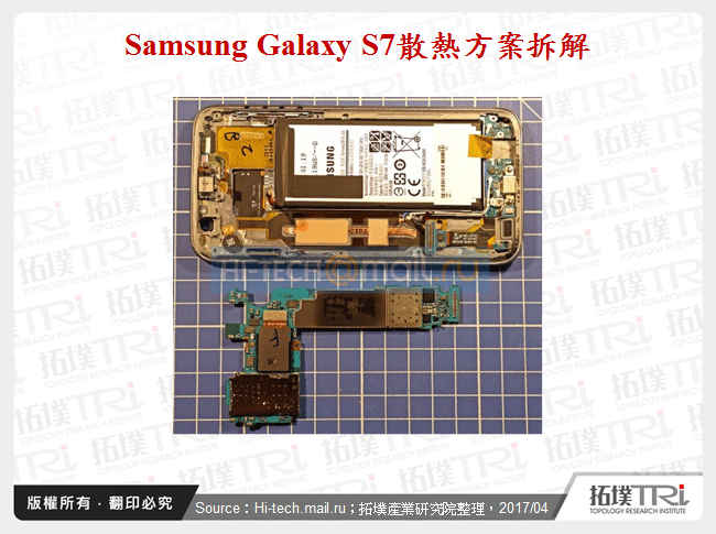 Samsung Galaxy S7散熱方案拆解