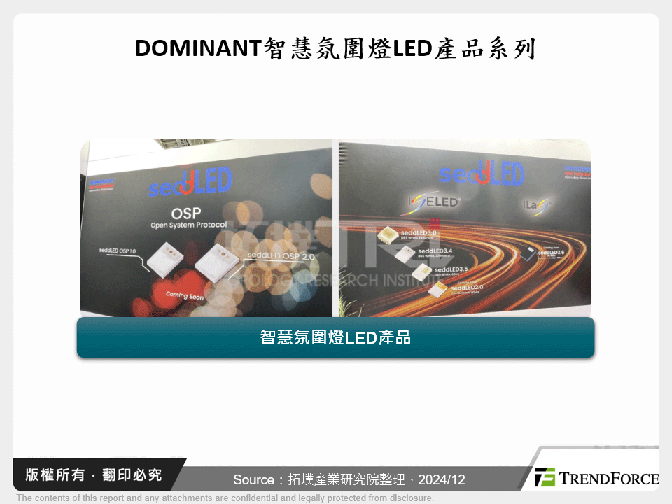 DOMINANT智慧氛圍燈LED產品系列