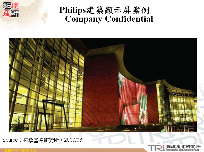 Philips建築顯示屏案例－Company Confidential